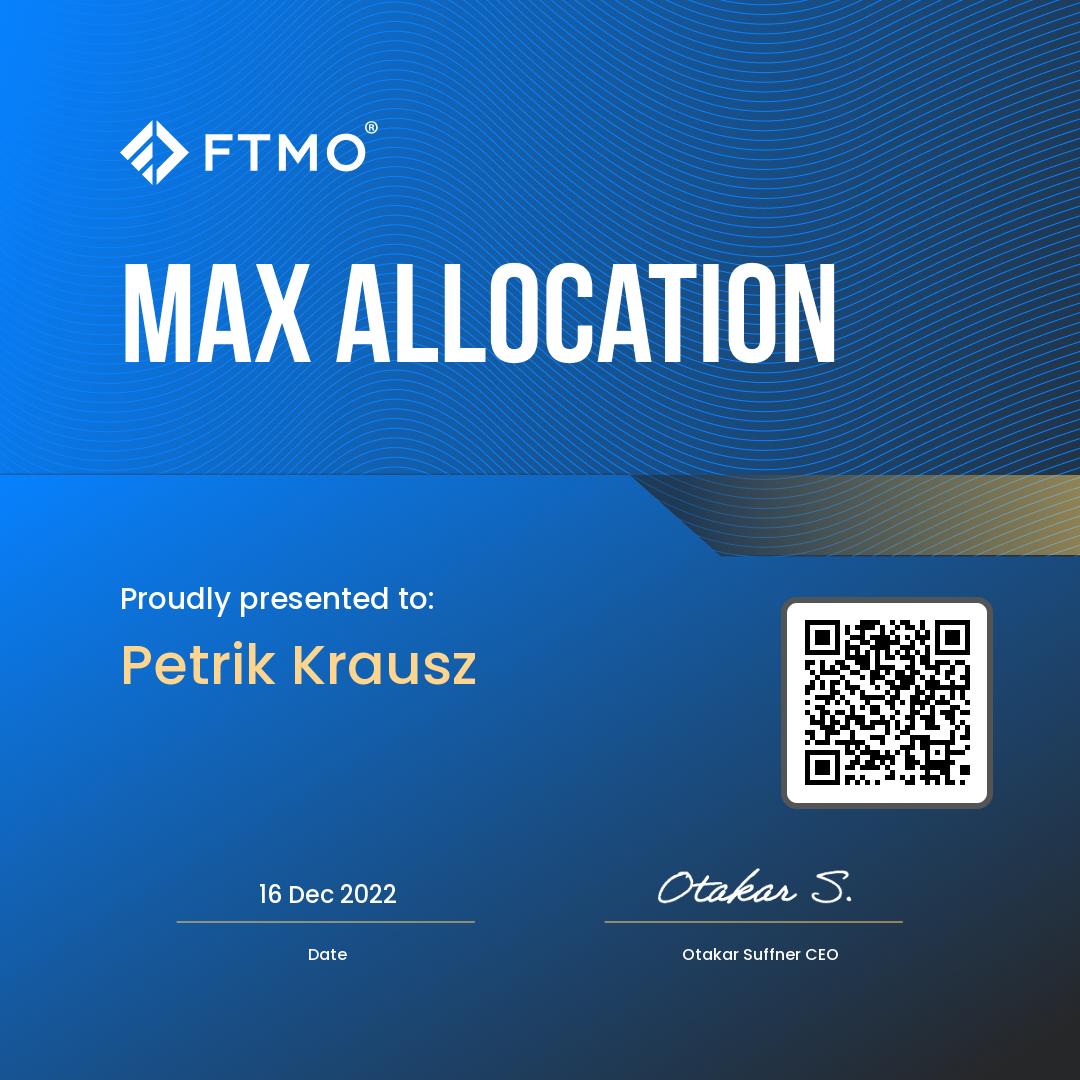 FTMO profit split kifizetés Krausz Petrik funded trading számlájáról