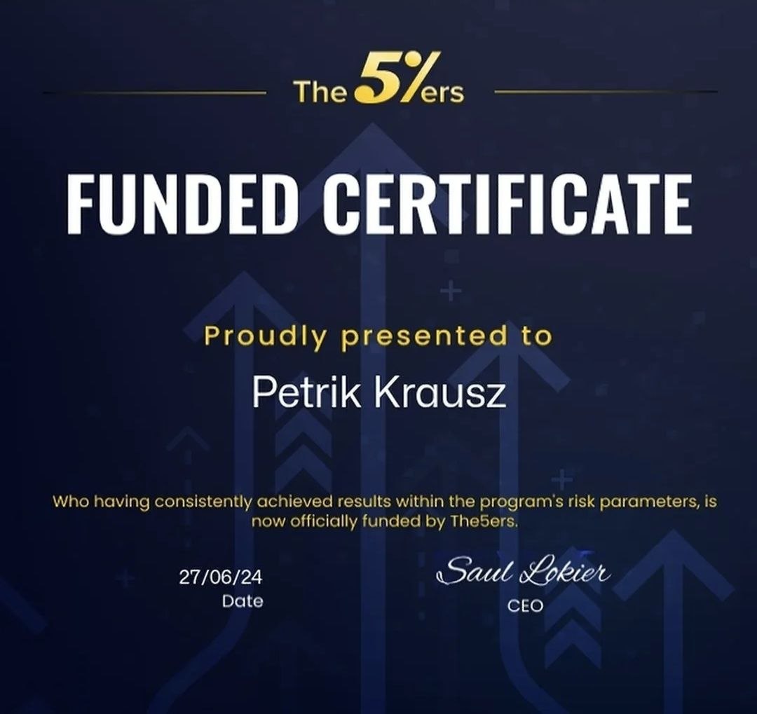 Sikeresen megszerzett FTMO funded trading számla eredménye